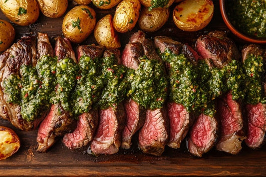 Zesty Chimichurri soslu sulu ızgara biftek