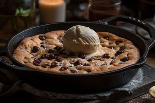 Chocolate Chip Pizookie with Vanilla Ice Cream