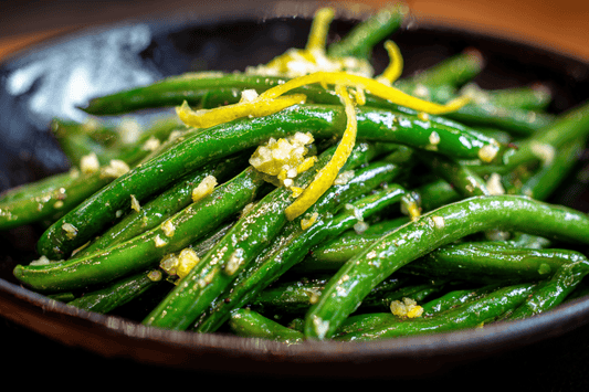 Buttered Garlic Runner Beans with Lemon Zest