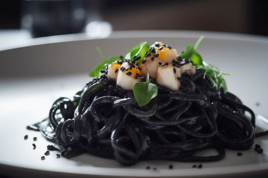 Seafood-Infused Squid Ink Pasta