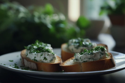 Çırpılmış ricotta ve herb crostini tarifi