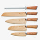 Haruta (はるた)  5 PCS Set VG10 Damascus Steel Kitchen Knives