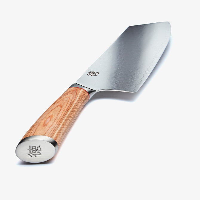 Haruta 7.7 İnç VG10 Ahşap Saplı ve Kınlı Japon Şam Çelik Nakiri Balta